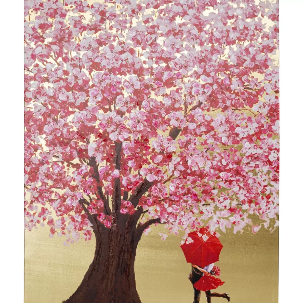 Bild Touched Flower Couple Gold Pink 160X120Cm