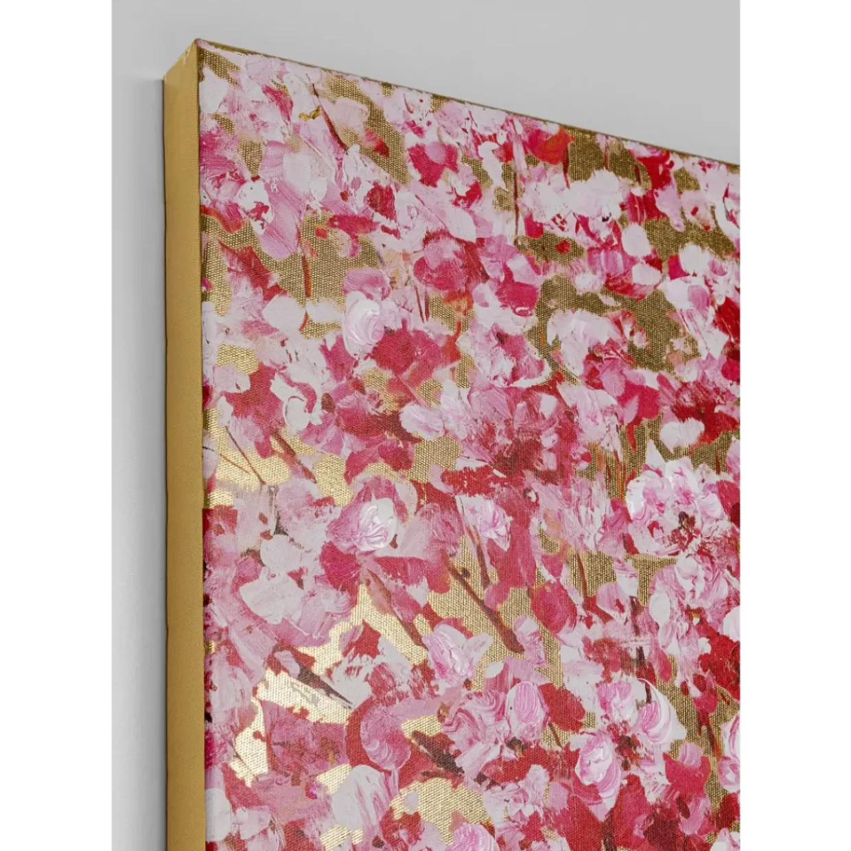 Bild Touched Flower Couple Gold Pink 100X80