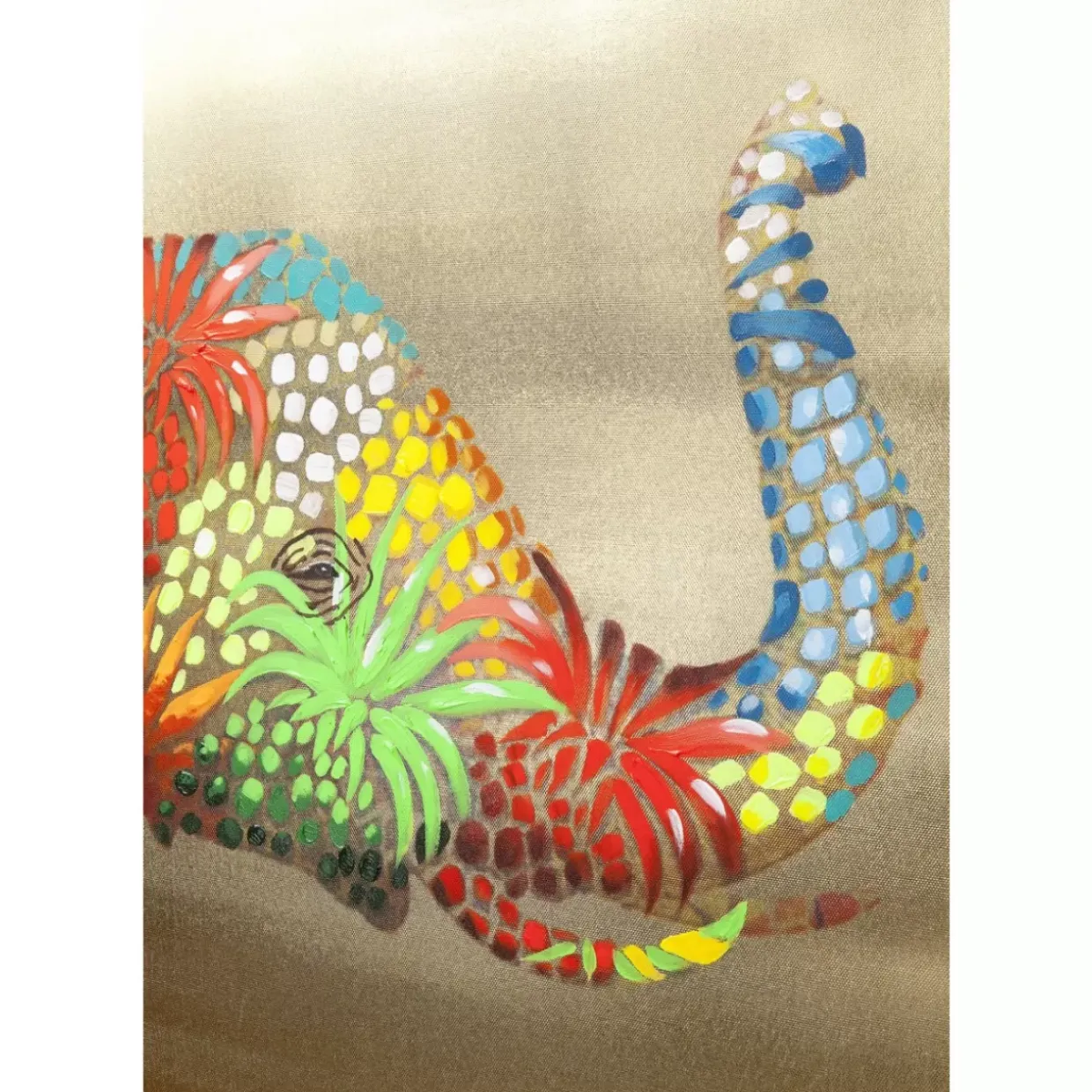 Bild Touched Flower Elefant 90X120Cm