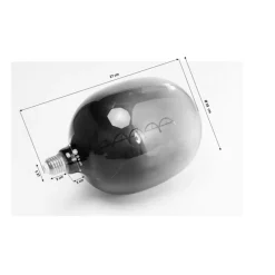 Birne Spiral Led Grau