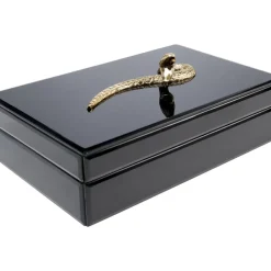 Box Snake Bite Schwarz 28X7Cm