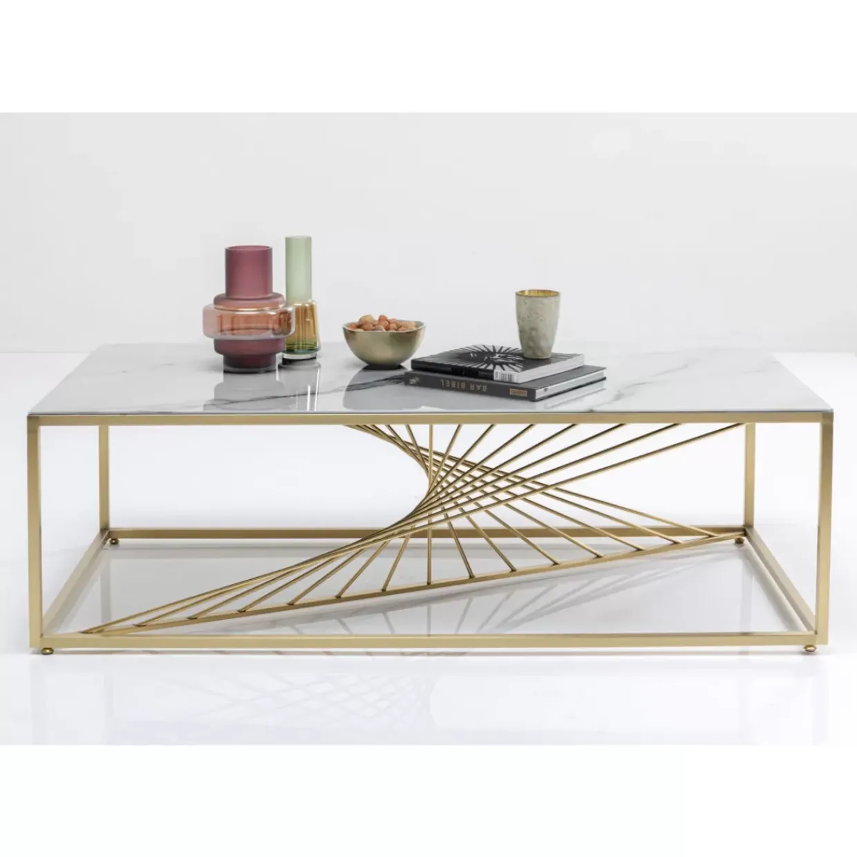 Couchtisch Art Marble Glass 140X70Cm