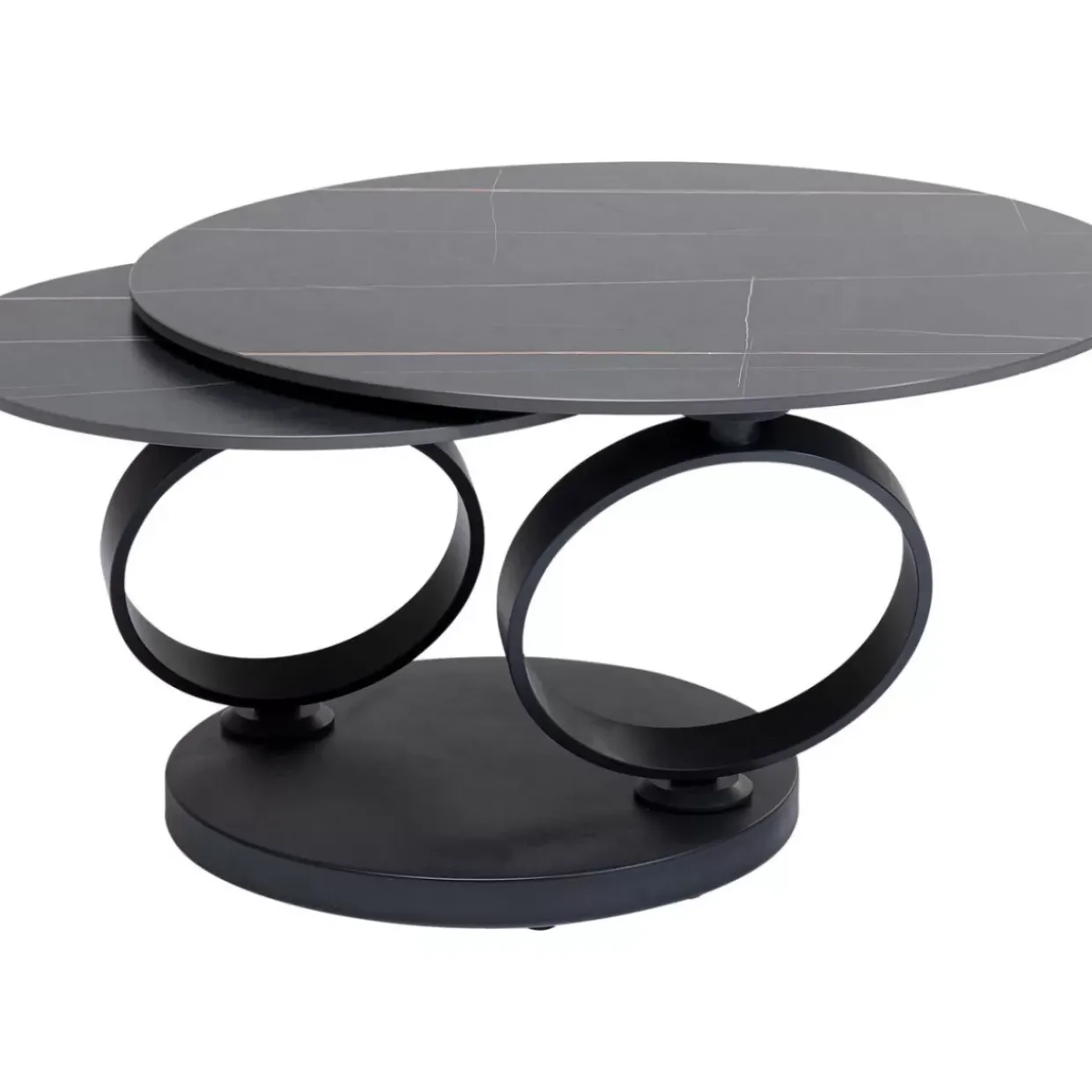 Couchtisch Beverly Schwarz 133X80Cm