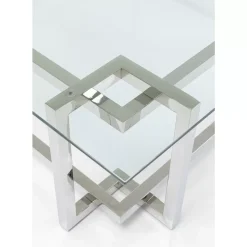 Couchtisch Clara Silber 120X120Cm