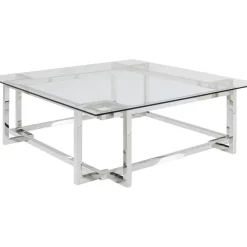 Couchtisch Clara Silber 120X120Cm