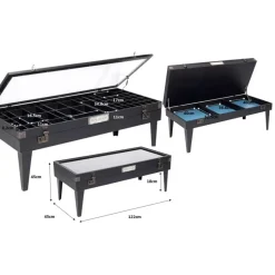 Couchtisch Collector Schwarz 122X55Cm