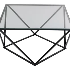 Couchtisch Cristallo Schwarz 80X80Cm