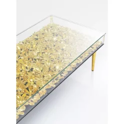 Couchtisch Gold Flowers 120X60