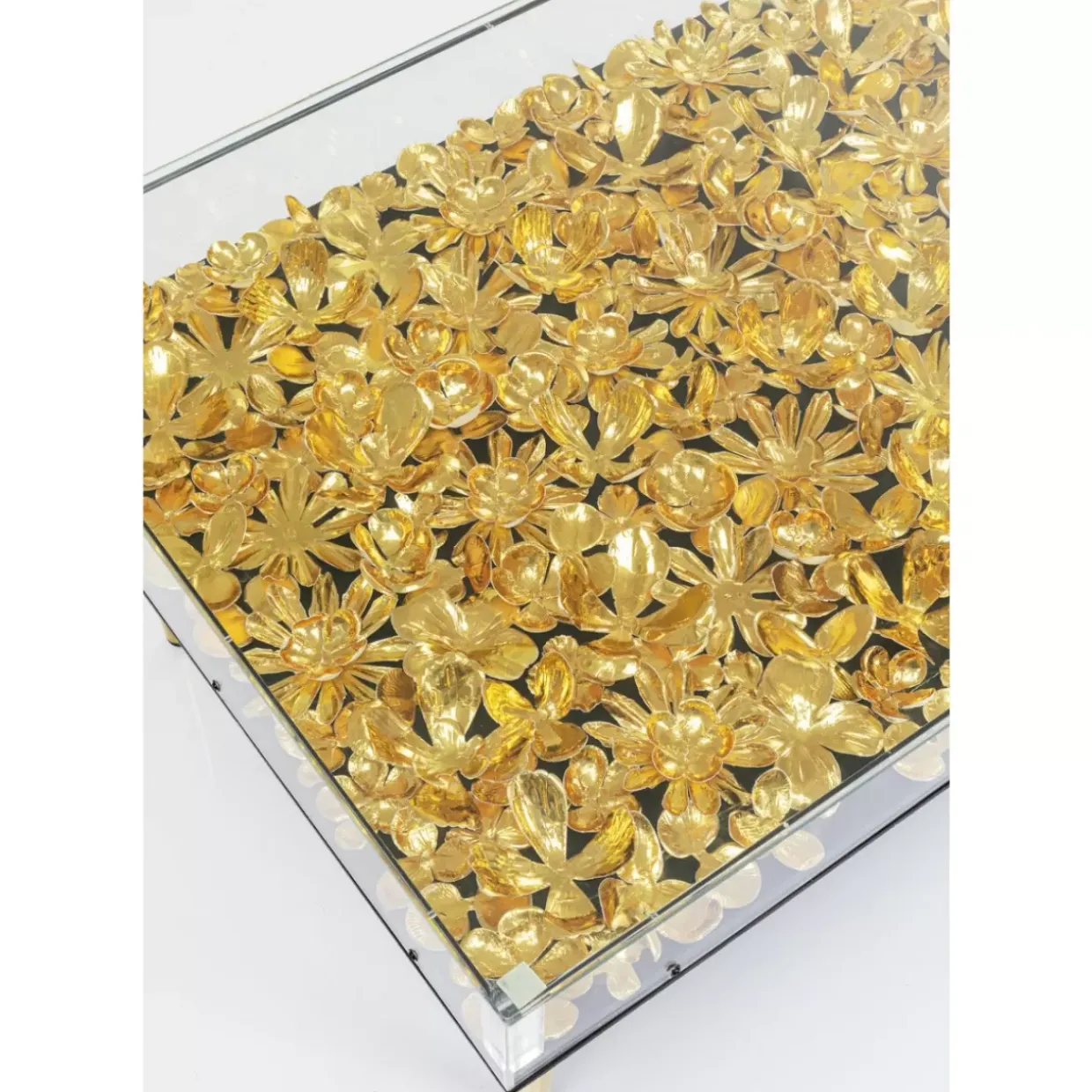 Couchtisch Gold Flowers 120X60