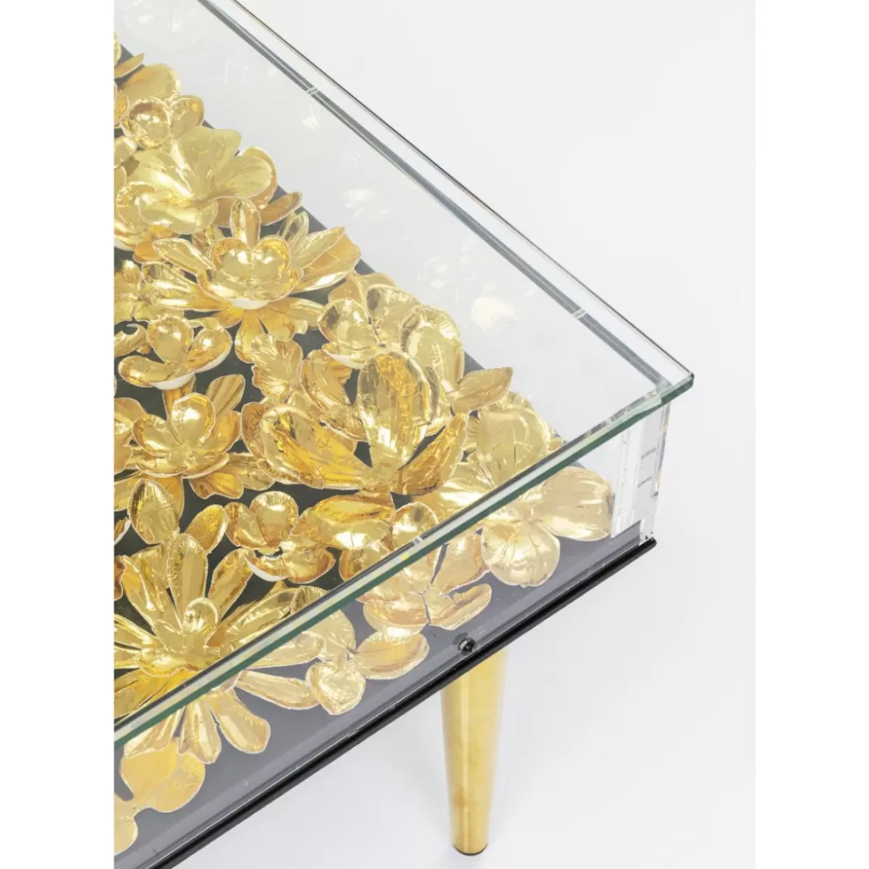 Couchtisch Gold Flowers 120X60