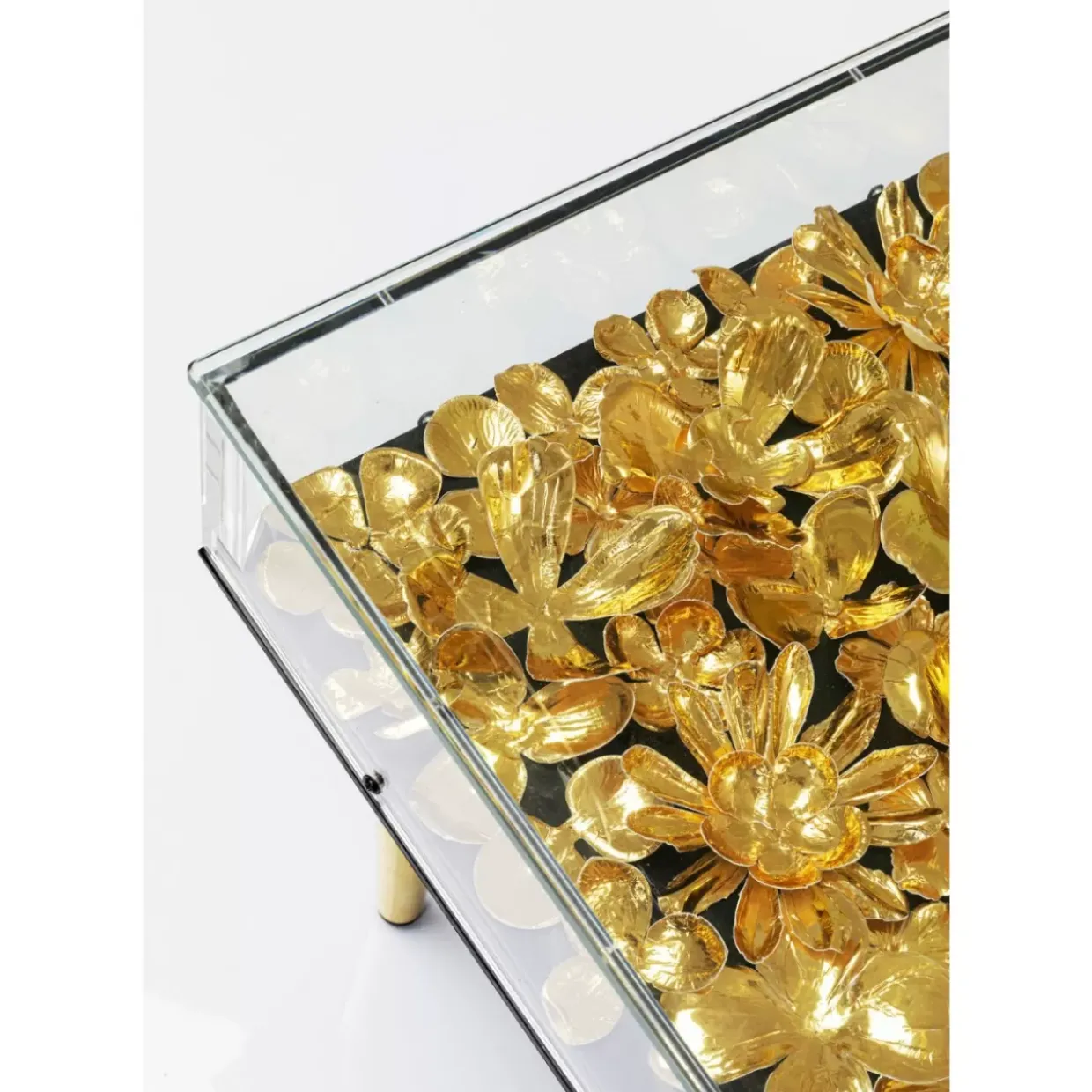 Couchtisch Gold Flowers 120X60