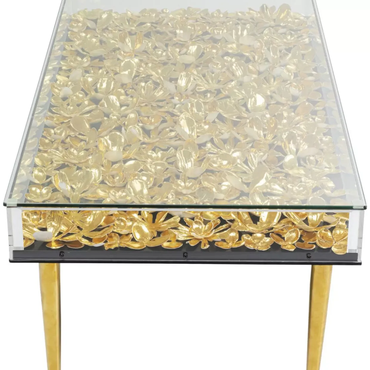 Couchtisch Gold Flowers 120X60
