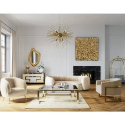 Couchtisch Gold Rush 120X120Cm