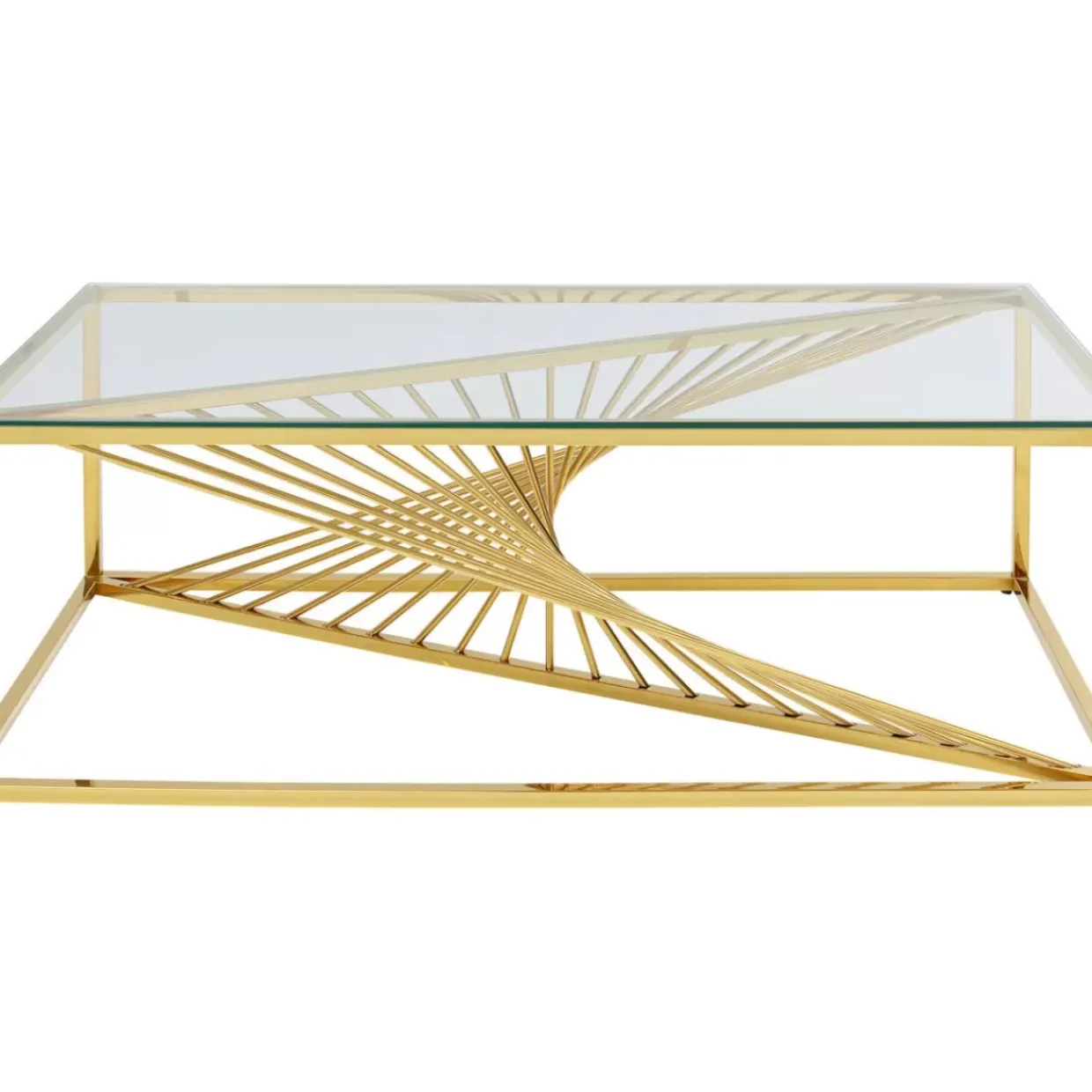 Couchtisch Laser Gold 120X60