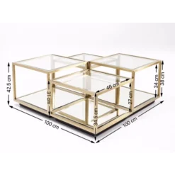 Couchtisch Luigi Gold (4/Set)