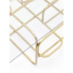 Couchtisch Meander Gold 140X80Cm