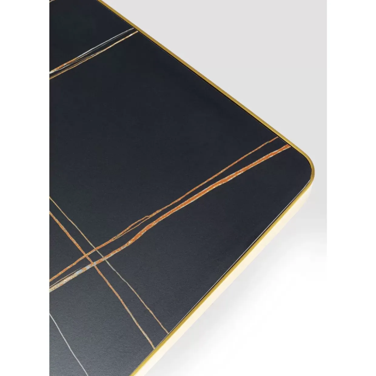 Couchtisch Miler Gold 80X80Cm