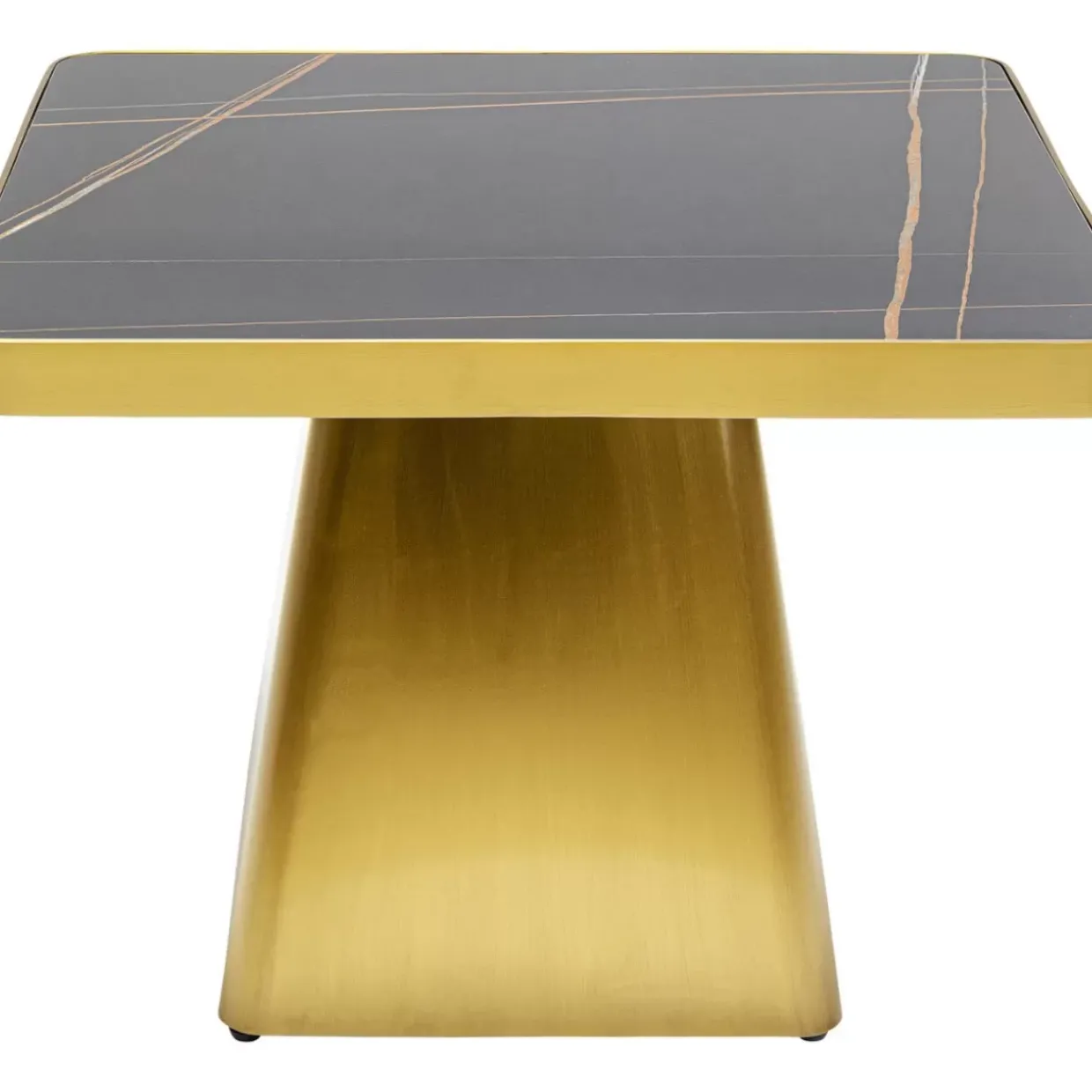 Couchtisch Miler Gold 80X80Cm