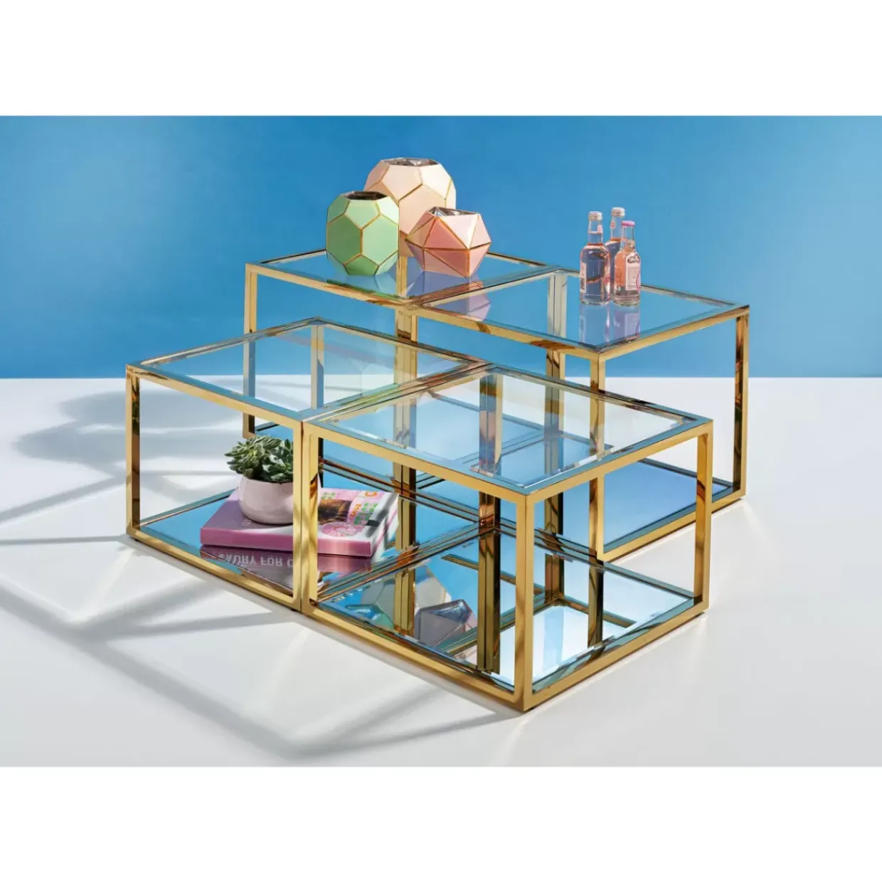 Couchtisch Orion Gold (4/Set)