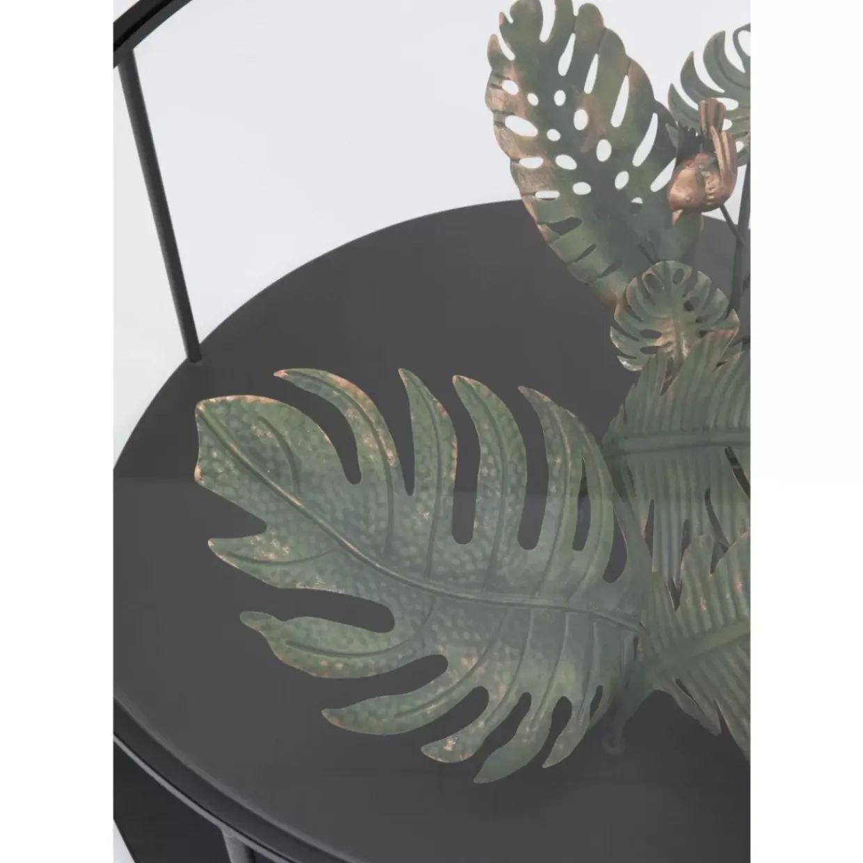 Couchtisch Palms Schwarz O80Cm