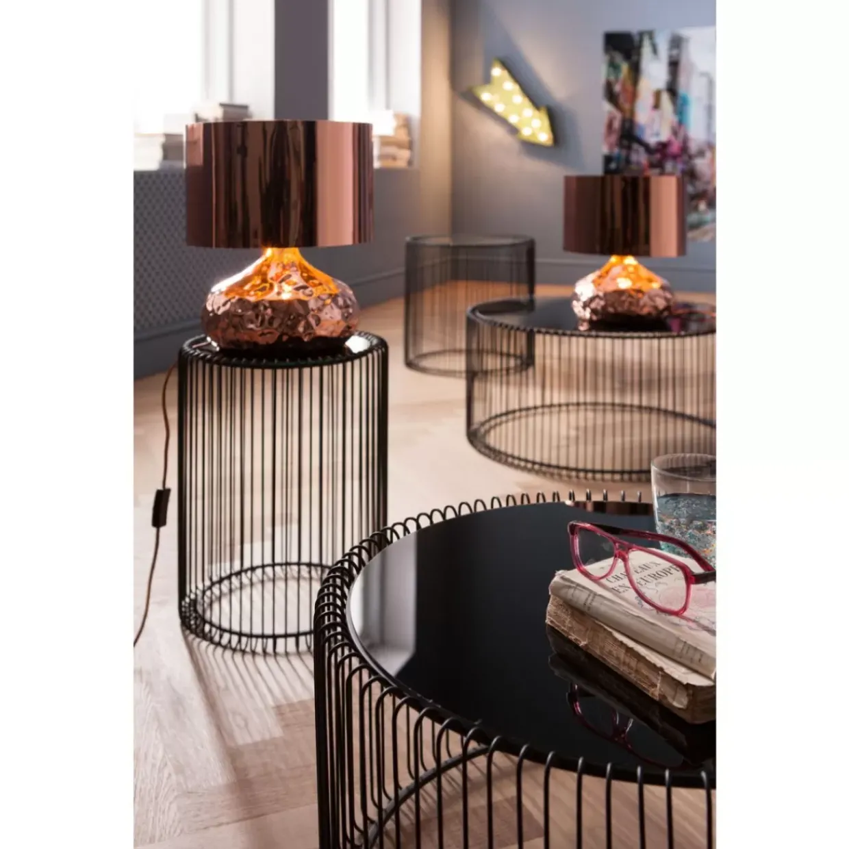 Couchtisch Wire Black (2/Set)