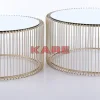 Couchtisch Wire Messing (2/Set)