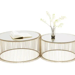 Couchtisch Wire Messing (2/Set)