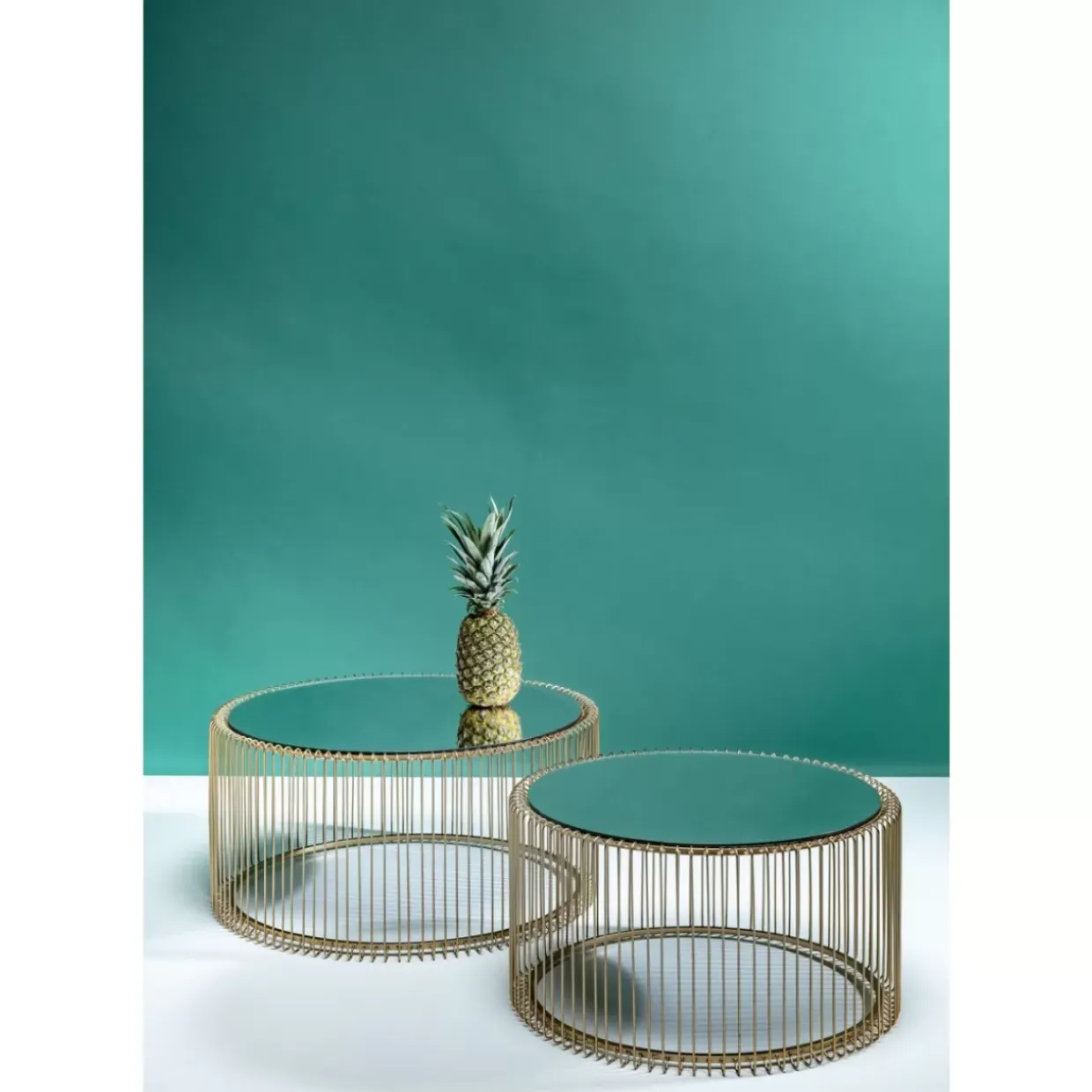 Couchtisch Wire Messing (2/Set)