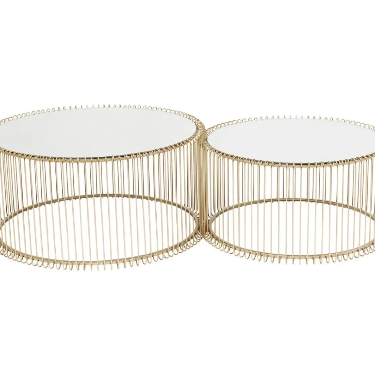 Couchtisch Wire Messing (2/Set)