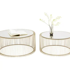 Couchtisch Wire Messing (2/Set)
