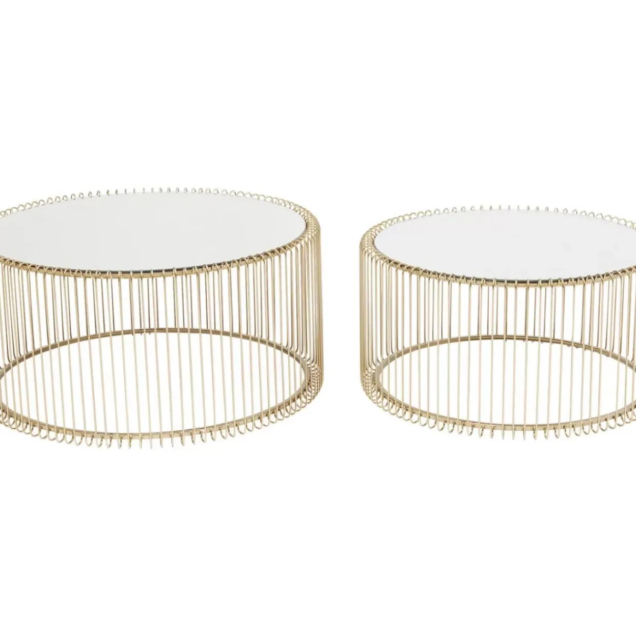 Couchtisch Wire Messing (2/Set)