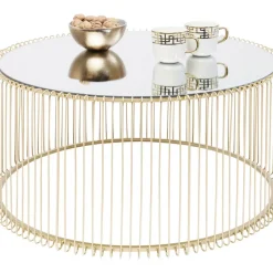 Couchtisch Wire Uno Brass O80Cm