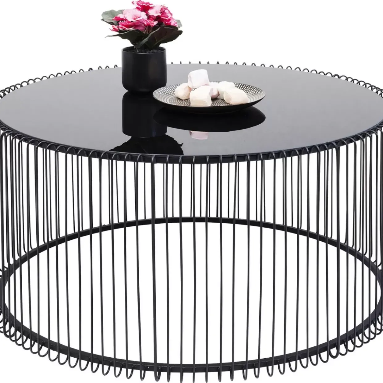 Couchtisch Wire Uno Schwarz O80Cm