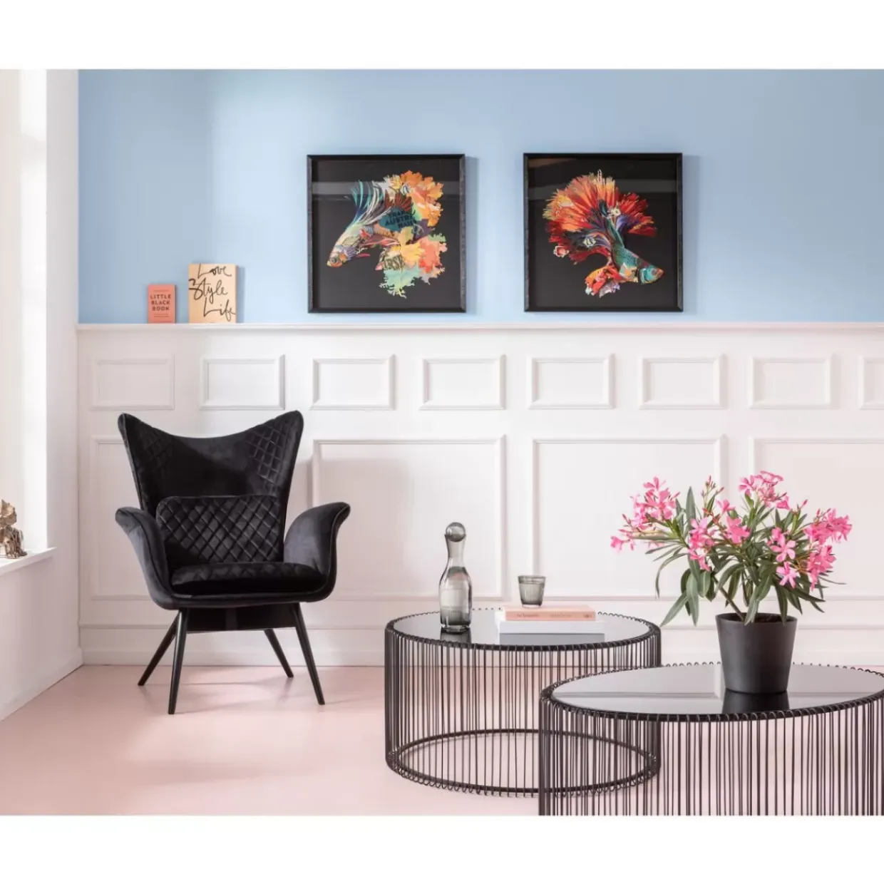 Couchtisch Wire Uno Schwarz O80Cm