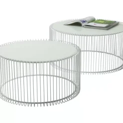 Couchtisch Wire White (2/Set)