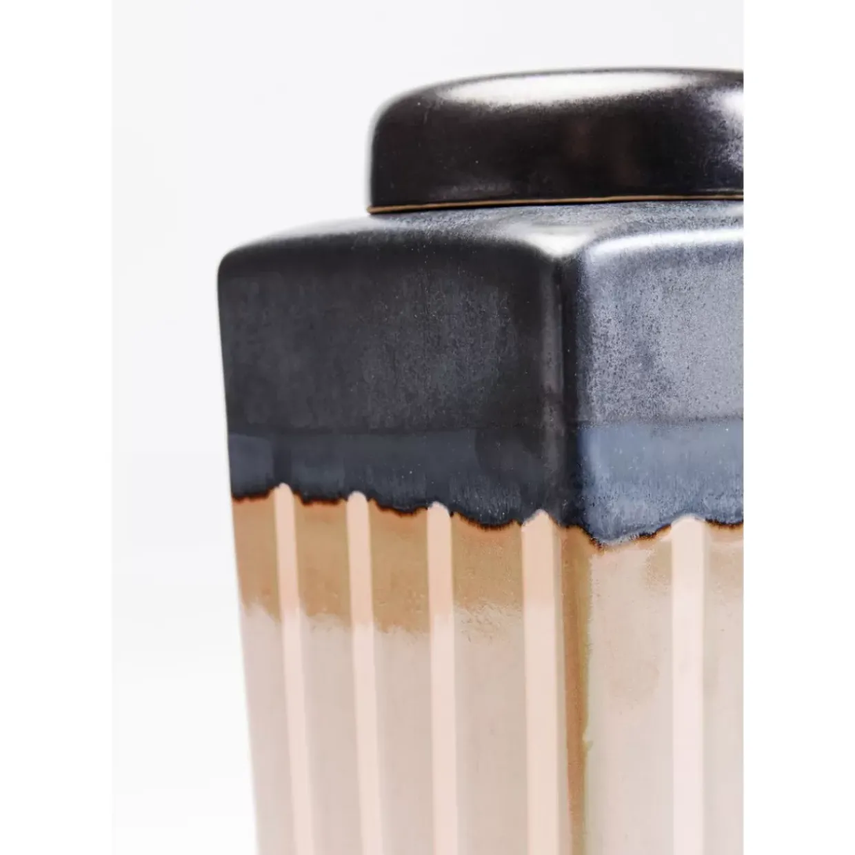 Deko Dose Mocca Stripes 30Cm