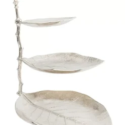 Deko Etagere Leaf Silber