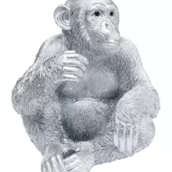 Deko Figur Baby Ape Silber 53