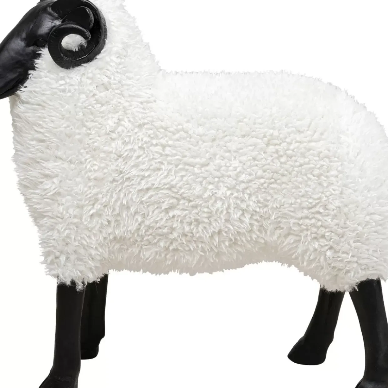 Deko Figur Bathilde Ram Weis 78Cm