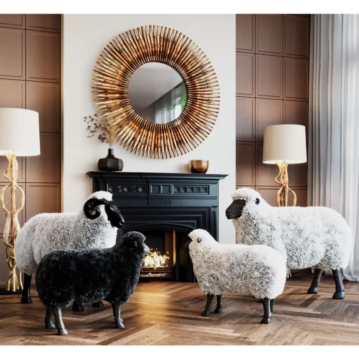 Deko Figur Bathilde Weis 73Cm