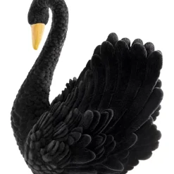 Deko Figur Black Swan 28Cm
