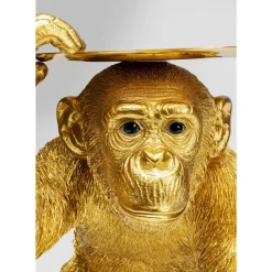 Deko Figur Butler Playing Chimp Gold 52Cm