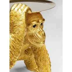 Deko Figur Butler Playing Chimp Gold 52Cm
