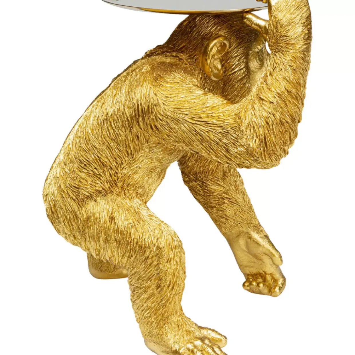 Deko Figur Butler Playing Chimp Gold 52Cm