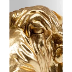 Deko Figur Coiffed Dog Gold 52Cm