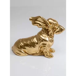 Deko Figur Coiffed Dog Gold 52Cm