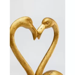 Deko Figur Flamingo Love Gold 63Cm