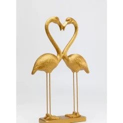 Deko Figur Flamingo Love Gold 63Cm