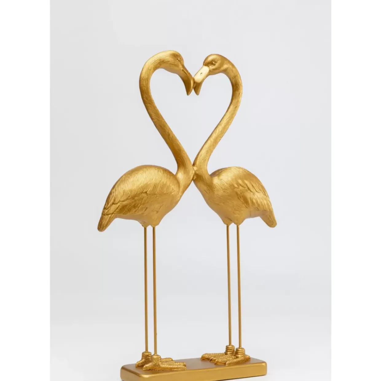 Deko Figur Flamingo Love Gold 63Cm