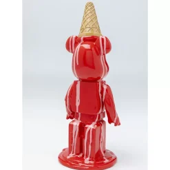 Deko Figur Gelato Bear Rot 40Cm